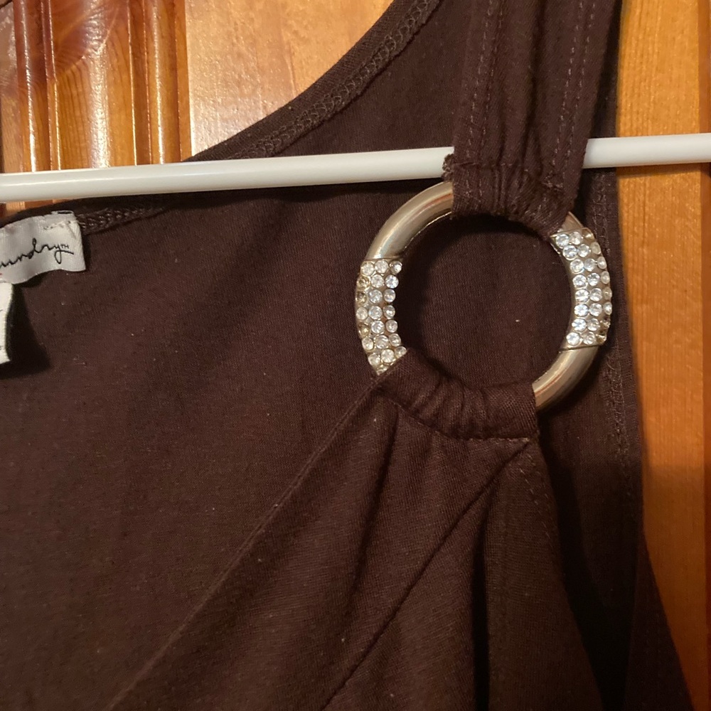 Plus 18/20 Womens French Laundry woman’s top with beautiful rings on shoulders